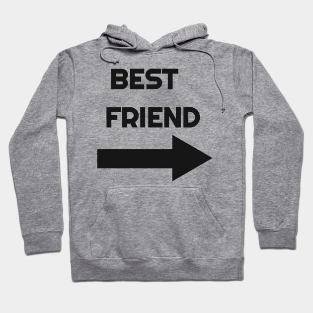 Best Friends with Arrow (left side) Hoodie by j__face